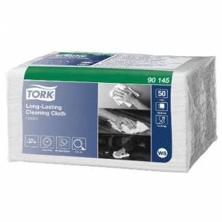 Aft&oslash;rringsklud Tork W8 Alt-i-En 1-lag 385x300mm Premium Hvid