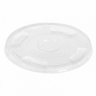 Plastl&aring;g &Oslash;96 mm Flad uden Hul Bionedbrydelig PLA Klar