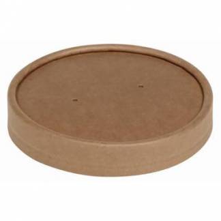 Papl&Atilde;&yen;g &Atilde;&tilde;118 mm Kraft pap/CPLA Brun til B&Atilde;&brvbar;ger Soup-To-Go &Atilde;&tilde;118 mm