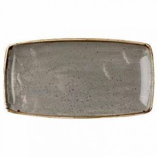 Serveringsfad Stonecast 35x18.5 cm Porcel&aelig;n Gr&aring;