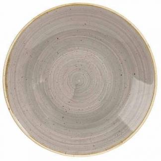 Tallerken Coupe Stonecast &Oslash;25.5 cm Dyb Porcel&aelig;n Gr&aring;