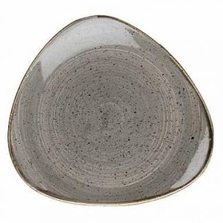 Tallerken Stonecast 31.1 cm Trekant Porcel&aelig;n Gr&aring;