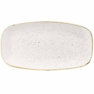 Serveringsfad Stonecast 35.5x18.9 cm Porcel&aelig;n Vanilje