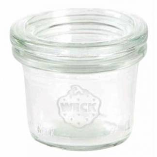 Patentglas Weck 35 ml &Oslash;5.25x3.8 cm med L&aring;g Glas