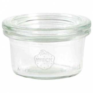 Patentglas Weck 50 ml &Oslash;6.75x3.65 cm uden L&aring;g Glas