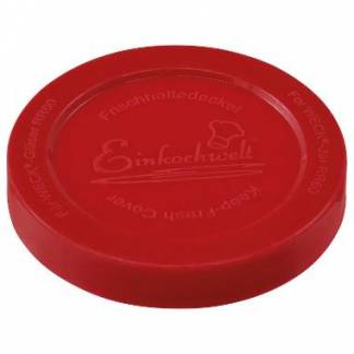 L&aring;g Weck &Oslash;6.7 cm til Patentglas. Silikone R&oslash;d