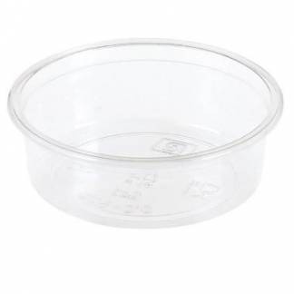 Dressingb&aelig;ger 60 ml &Oslash;76x25 mm Rund Bionedbrydelig PLA Klar