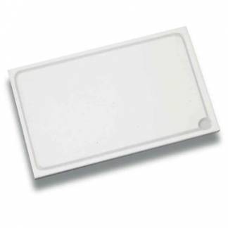 Sk&aelig;rebr&aelig;t 50x30x2 cm med Saftrille Plast Hvid