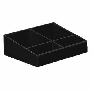 Bakke til Hotelv&aelig;relse Kaffe og Te 152x115x49 mm Melamin Sort