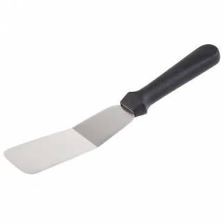 Paletkniv 6x15 cm med Kn&aelig;k Rustfri st&aring;l/Plastik Sort