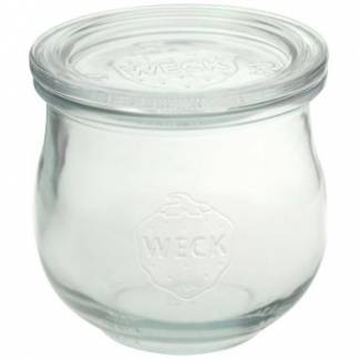 Patentglas Weck Tulip 370 ml &Oslash;90x86mm uden L&aring;g Glas