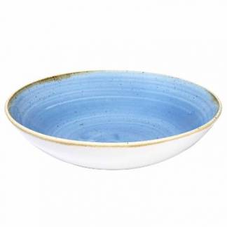 Tallerken Dyb Coupe Stonecast 113,6 cl &Oslash;24.8 cm Porcel&aelig;n Kornblomst bl&aring;