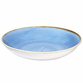 Sk&aring;l Coupe Stonecast 240 cl &Oslash;31x4.4 cm Porcel&aelig;n Markblomst bl&aring;
