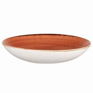 Sk&aring;l Coupe Stonecast 240 cl &Oslash;31x4.4 cm Porcel&aelig;n Orange