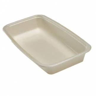 Bakke 1-rum 1025 ml 265x160x45 mm tr&aelig;fibermasse bionedbrydelig