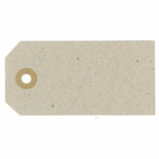 Manillam&Atilde;&brvbar;rke 3x6 cm med Patentring Neutral