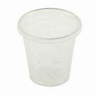 Plastglas 3 cl snapsglas &Atilde;&tilde;45 mm h&Atilde;&cedil;jde 35 mm  Bionedbrydelig PLA Klar