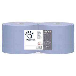 Aft&oslash;rringsrulle Industri Papernet 2-lag Perfo. &Oslash;27.5xB21.5cmxL360m Genbrug Bl&aring;