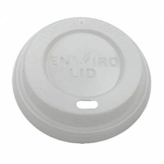 Drikkel&aring;g CPLA &Oslash;80xH20mm Til Kaffeb&aelig;ger Hvid Catersource