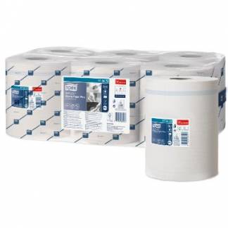 H&aring;ndkl&aelig;derulle Tork Reflex Plus M4 2-lag &Oslash;18.5x19.4cmxL150.8m Genbrug Hvid