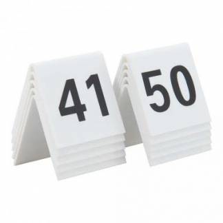 Bordskilt Securit nr 41-50 5x4x5 cm Akryl Hvid