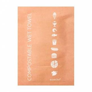 V&aring;dserviet fugtighedsserviet Cleansi 55x60 mm Bionedbrydelig Brun