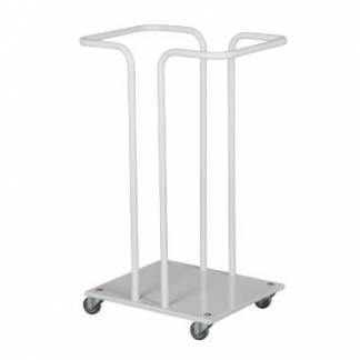 Affaldsstativ med b&oslash;lje hvid til 110ltr