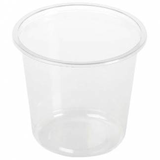 Plastb&aelig;ger Deli 750 ml &Oslash;121x110 mm Rund Bionedbrydelig PLA Klar