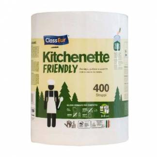 K&oslash;kkenrulle Maxi 2-lag &Oslash;17cm L92mxB22cm Nyfiber Hvid