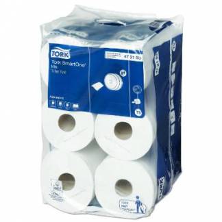 Toiletpapir Tork SmartOne T9 Mini 2-lag 111.6m Hvid