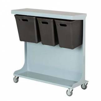 Affaldsvogn kildesortering med 3 fraktioner