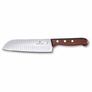Santokukniv M/luftlommer Victorinox klinge 17 cm Tr&aelig;sk&aelig;fte
