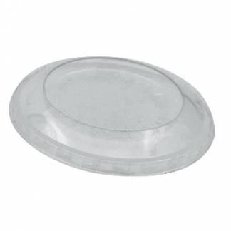 Plastl&aring;g &Oslash;95 mm RPET til dessertb&aelig;ger 200 ml &Oslash;95 mm Klar