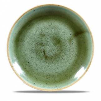 Tallerken Coupe Stonecast &Oslash;16.5 cm Porcel&aelig;n Salturt Gr&oslash;n