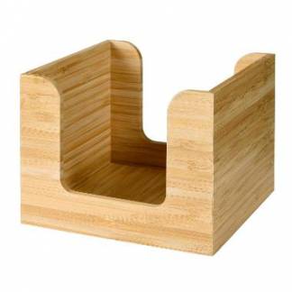 Servietdispenser Duni 13x13 cm Bambus