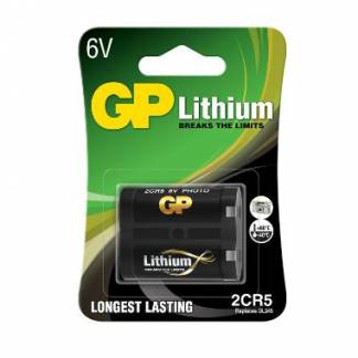 Batteri GP Lithium 2CR5 6 volt 1 stk/pk