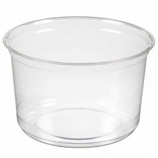 B&aelig;ger Deli 400 ml 16 oz &Oslash;117x69 mm Rund RPET Klar