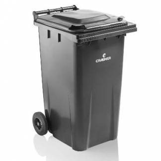 Affaldscontainer 240 ltr 2-hjulet Antracitgr&aring;