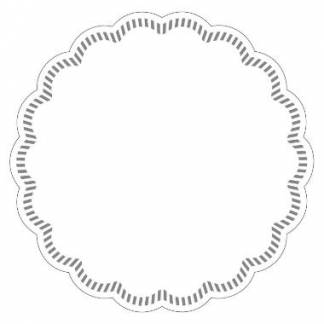 Kandeunderlag &Oslash;18cm 7 lag hvid uden tryk