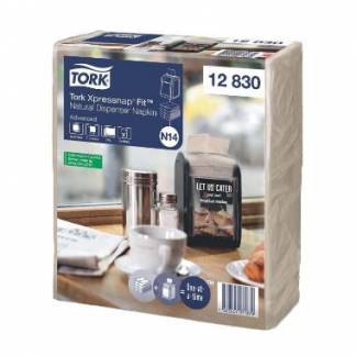 Serviet Tork N14 Xpressnap 213x165mm 2-lag Fit Advanced Natur