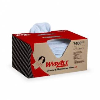 Aft&oslash;rringsklud WypAll L 20 i box 2 lag 280 ark 42x33 cm Bl&aring;