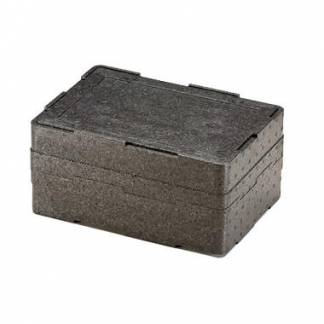 Termokasse 325x230x110 mm single box EPP Sort