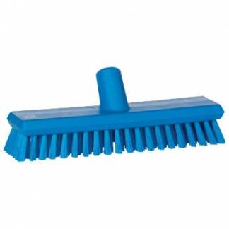 Gulvskrubbe 27 cm Medium med Vandgenneml&oslash;b Bl&aring;