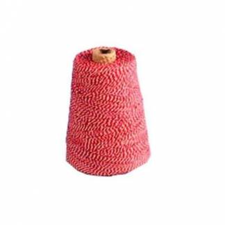 Bomuldsgarn 225 gr 450 m R&oslash;d/Hvid