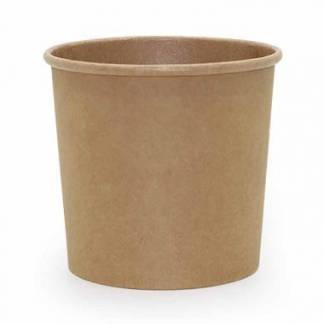 Papb&aelig;ger 750 ml 26 oz rund Soup-To-Go &Oslash;118 x H110mm Pap PE-belagt Brun