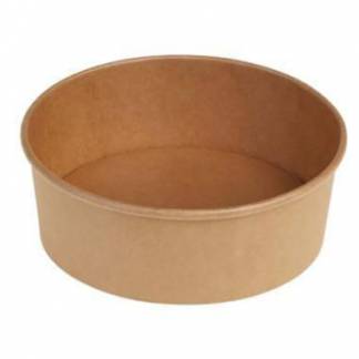 Salatsk&aring;l Rund 750 ml &Oslash;150x58 mm PE-belagt Brun
