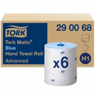H&aring;ndkl&aelig;derulle Tork Matic Advanced H1 2-lag &Oslash;19xB21cmxL150m M/Hylse Mix Bl&aring;