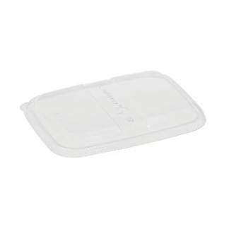 Plastl&aring;g 230x165 mm Firkantet Bionedbrydelig PLA Klar til bagasse bakker