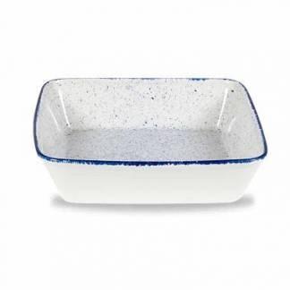 Ovnfast fad Stonecast 2 ltr 25x25x6.2 cm Porcel&aelig;n Indigo Bl&aring;
