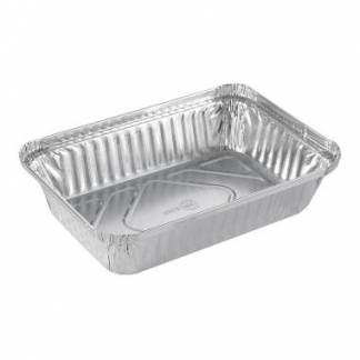 Alubakke 890 ml 207x141x41 mm rektangul&aelig;r kraftig kvalitet